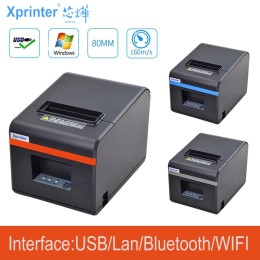New arrived 80mm auto cutter thermal receipt printer POS printer with usb/Ethernet/bluetoot for Hotel/Kitchen/Restaurant
